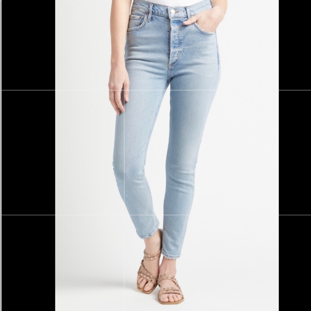 New Agolde Nico High Rise Slim Fit Jeans in CLIFFSIDE  Size 27 New without tag